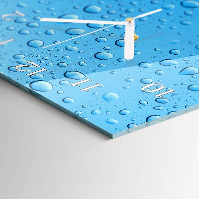 Decoratieve glazen klok verticaal Een druppel water