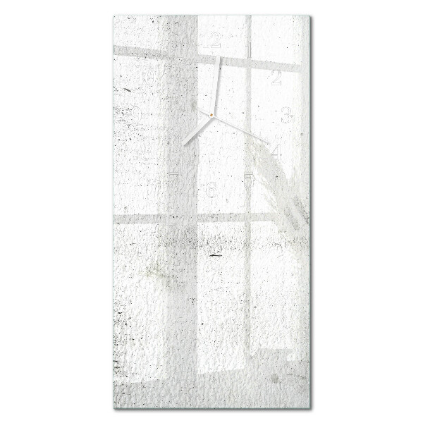 Verticale moderne glazen wandklok Muur