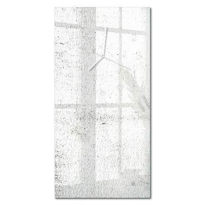 Verticale moderne glazen wandklok Muur