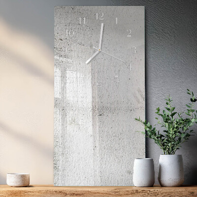 Verticale moderne glazen wandklok Muur