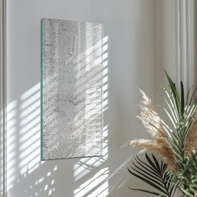 Verticale moderne glazen wandklok Muur