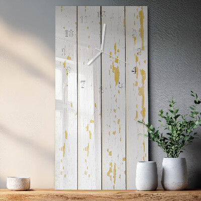 Rechthoekige glas klok verticaal Houten vloer
