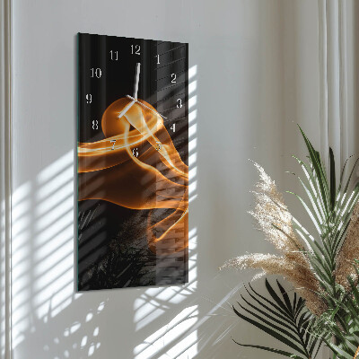Glazen klok verticaal Abstractie