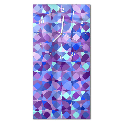 Rechthoekige glas klok verticaal Wielen