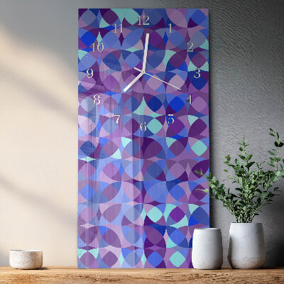 Rechthoekige glas klok verticaal Wielen