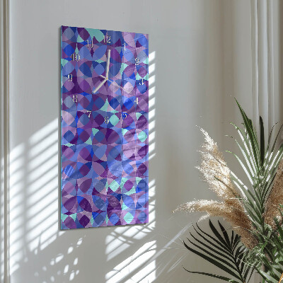 Rechthoekige glas klok verticaal Wielen