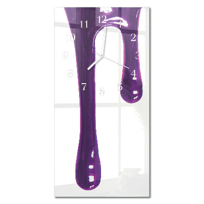 Decoratieve glazen klok verticaal Snot