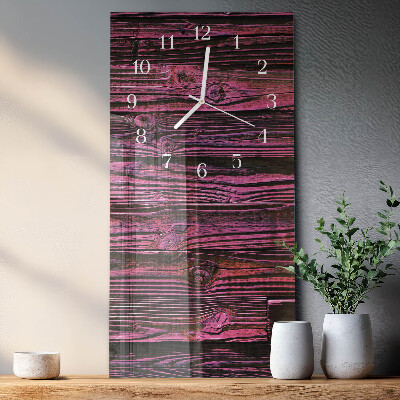 Glazen klok verticaal Houten panelen
