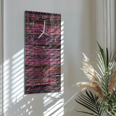 Glazen klok verticaal Houten panelen