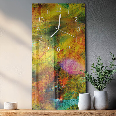 Rechthoekige glas klok verticaal Chaos