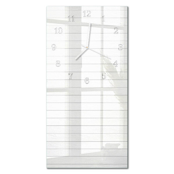 Decoratieve glazen klok verticaal Strepen