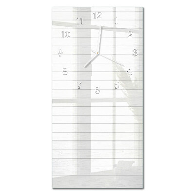 Decoratieve glazen klok verticaal Strepen