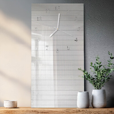 Decoratieve glazen klok verticaal Strepen