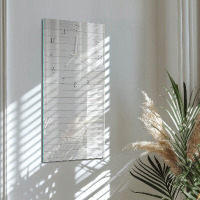 Decoratieve glazen klok verticaal Strepen