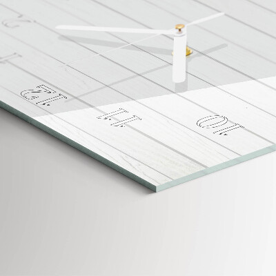 Decoratieve glazen klok verticaal Strepen
