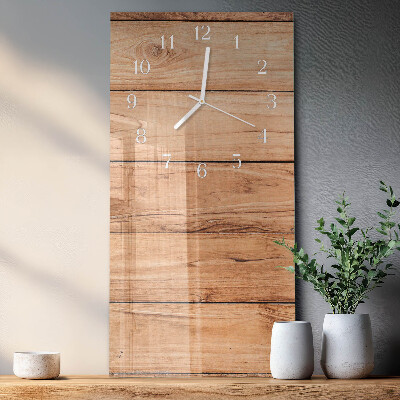 Rechthoekige glas klok verticaal Houten panelen