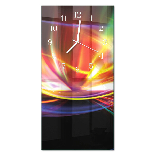 Decoratieve glazen klok verticaal Abstracte kunst