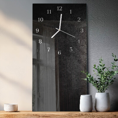 Rechthoekige glas klok verticaal Bord