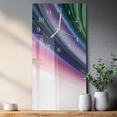 Glazen klok verticaal Abstracte lijnen