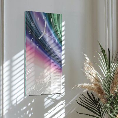 Glazen klok verticaal Abstracte lijnen