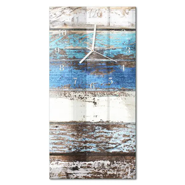Verticale moderne glazen wandklok Vloer