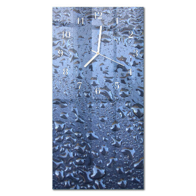 Decoratieve glazen klok verticaal Nat glas