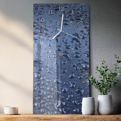 Decoratieve glazen klok verticaal Nat glas