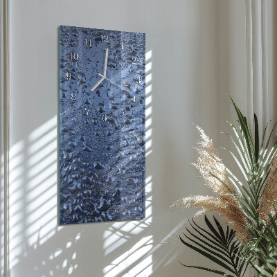 Decoratieve glazen klok verticaal Nat glas