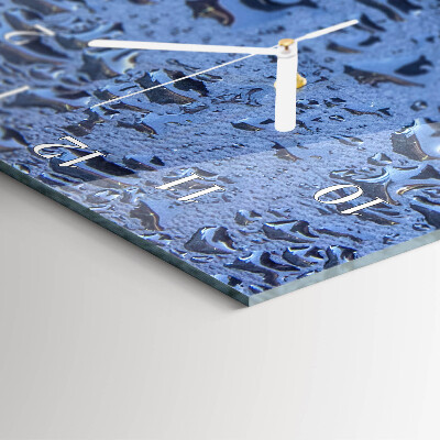 Decoratieve glazen klok verticaal Nat glas