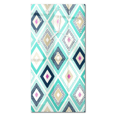 Decoratieve glazen klok verticaal Diamanten
