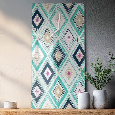 Decoratieve glazen klok verticaal Diamanten