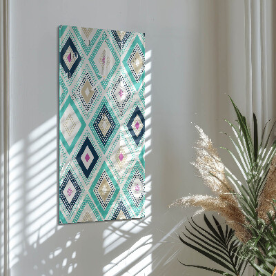 Decoratieve glazen klok verticaal Diamanten