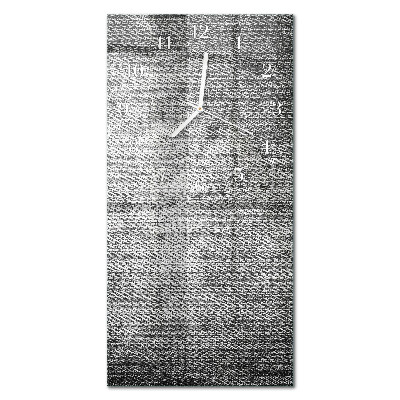 Verticale rechthoekige glazen wandklok Materiaal