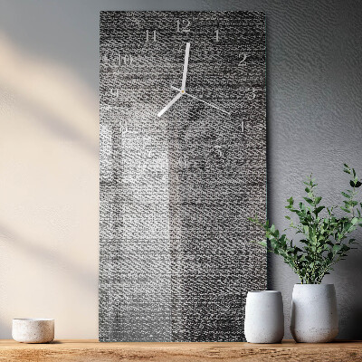 Verticale rechthoekige glazen wandklok Materiaal