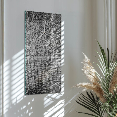 Verticale rechthoekige glazen wandklok Materiaal