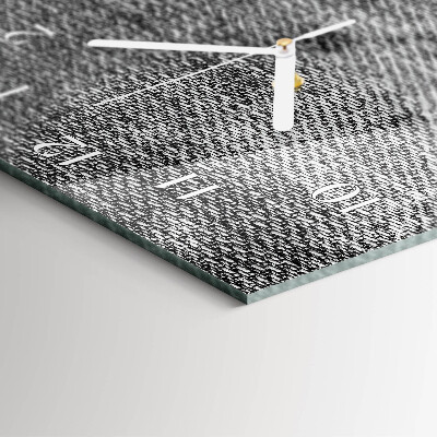 Verticale rechthoekige glazen wandklok Materiaal