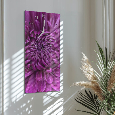 Rechthoekige glas klok verticaal Pioen