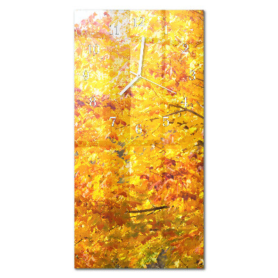Decoratieve glazen klok verticaal Boom