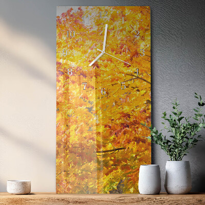 Decoratieve glazen klok verticaal Boom