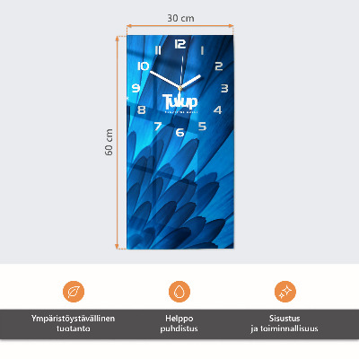 Decoratieve glazen klok verticaal Boom