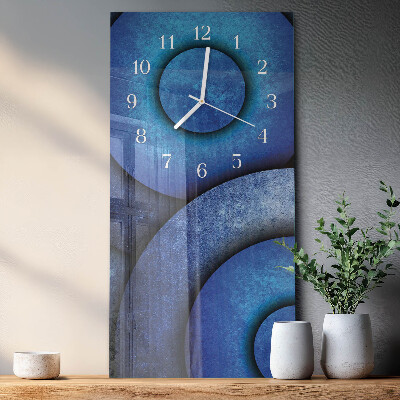 Glazen klok verticaal De kunst van wielen