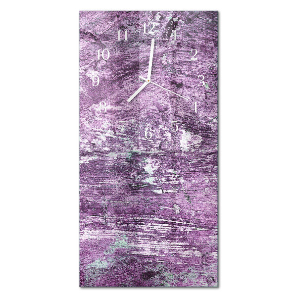 Verticale moderne glazen wandklok Chaos