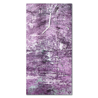 Verticale moderne glazen wandklok Chaos