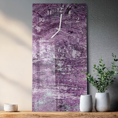 Verticale moderne glazen wandklok Chaos