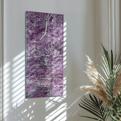 Verticale moderne glazen wandklok Chaos