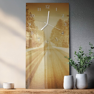 Glazen klok verticaal Ver