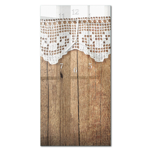 Rechthoekige glas klok verticaal Tafel