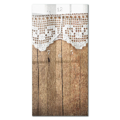 Rechthoekige glas klok verticaal Tafel