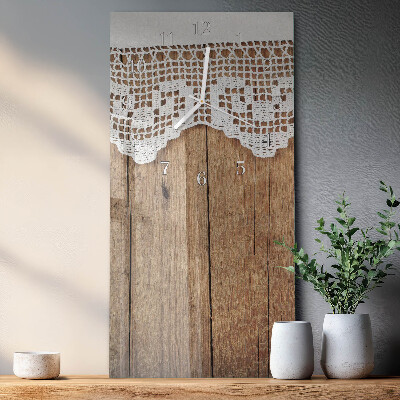 Rechthoekige glas klok verticaal Tafel