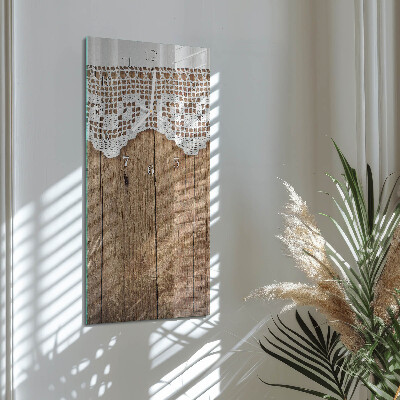 Rechthoekige glas klok verticaal Tafel